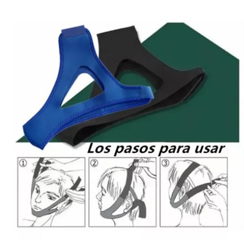 2PCS Anti Snoring Chin Strap Breathable Snore Reduction Jaw Support Belt for Men Women