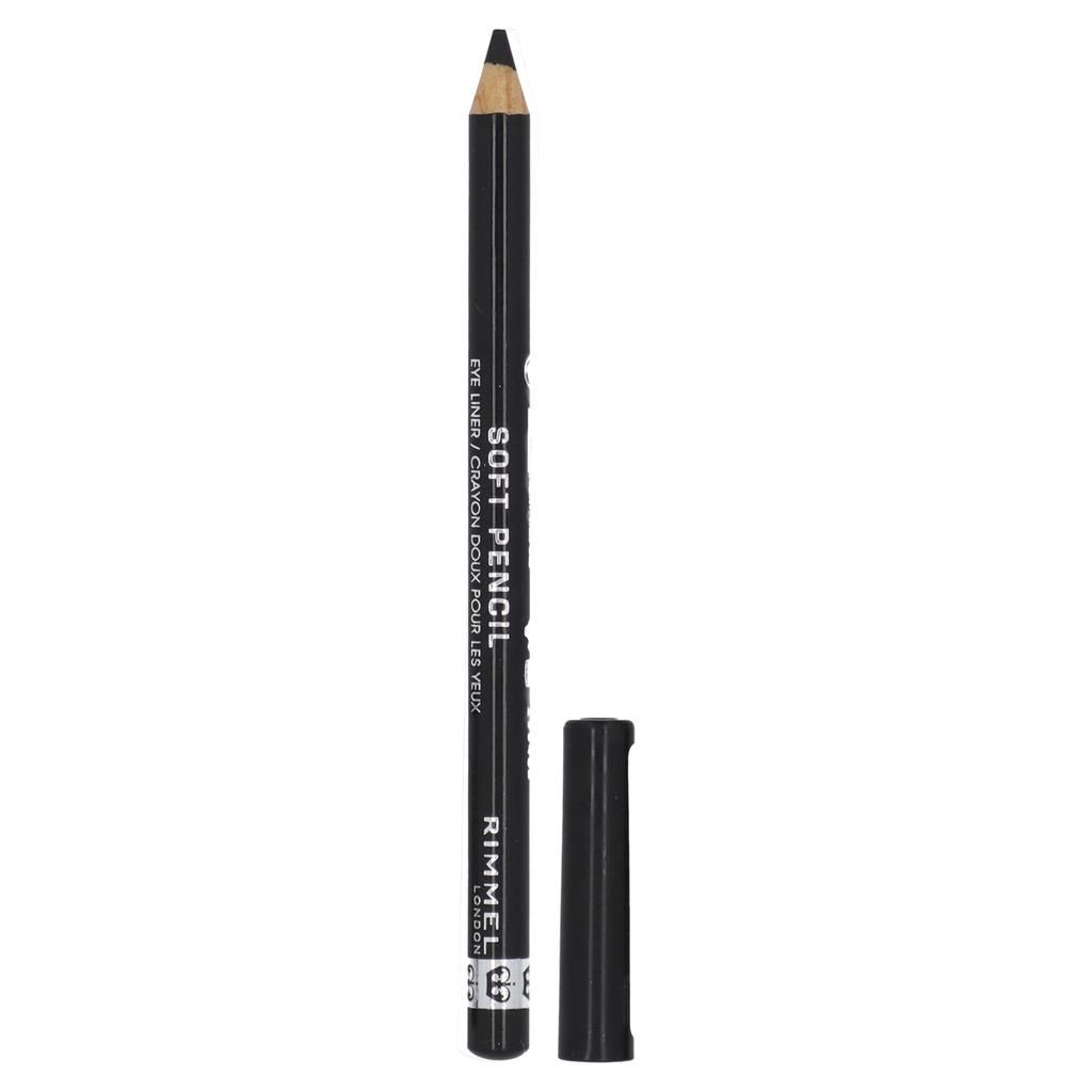 Rimmel London Мягкий карандаш для глаз, 061 Jet Black, 1,2 г (0,04 унции)