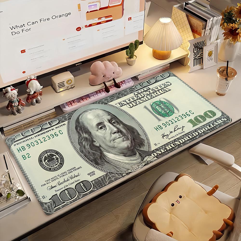 Art USD Dollar Funny Mouse Pad Computer Laptop Rubber Non-slip Mouse Mat Mousepad Gamers Decoracion Desk Mat