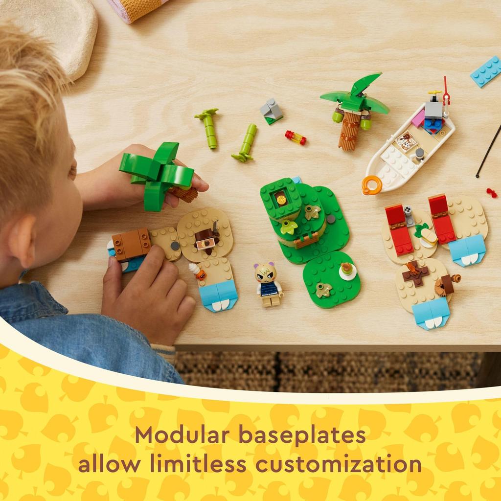 LEGO Animal Crossing Capun Island Boat Tour Buildable Video Game Toy for Kids Includes 2 Marshall and Capun Series Minifigures Animal Crossing Toys