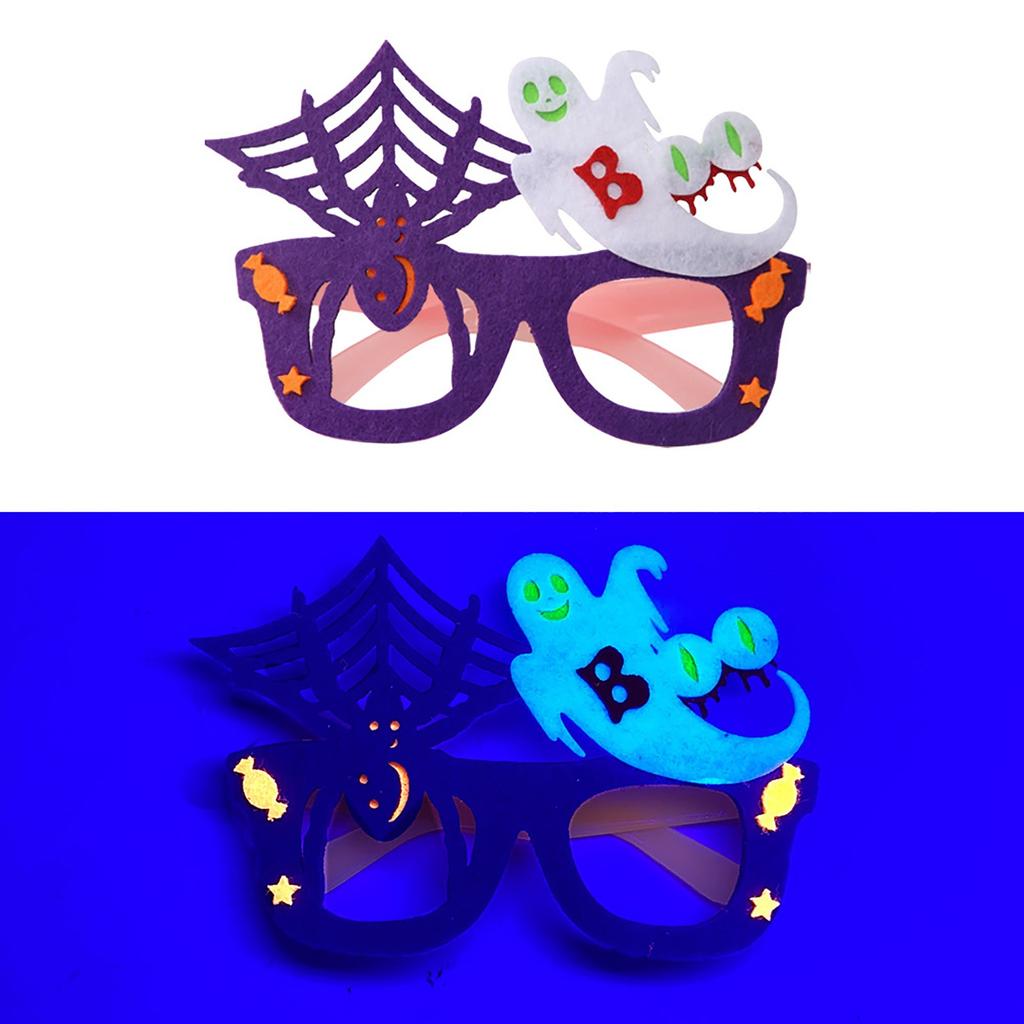 Флуоресцентные очки на Хэллоуин для вечеринки в темноте, аксессуары, легкие, подходят для фотосессий на Хэллоуин и праздничных торжеств
