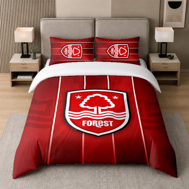 3Pcs Bedding SetNottingham Forest Soft Bed Sheet and Two Pillowcases Home Bedroom Decor
