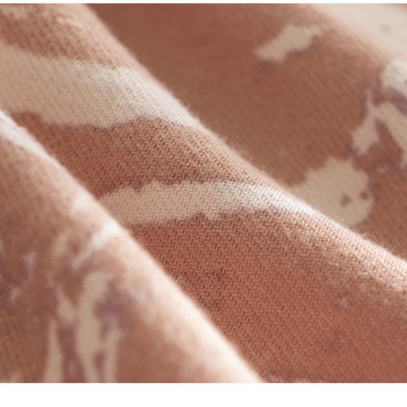 Fresh and Sweet Vertical Marble Scarf for Autumn and Winter Elegant and Warm Shawl Imitation Cashmere Scarf for Women