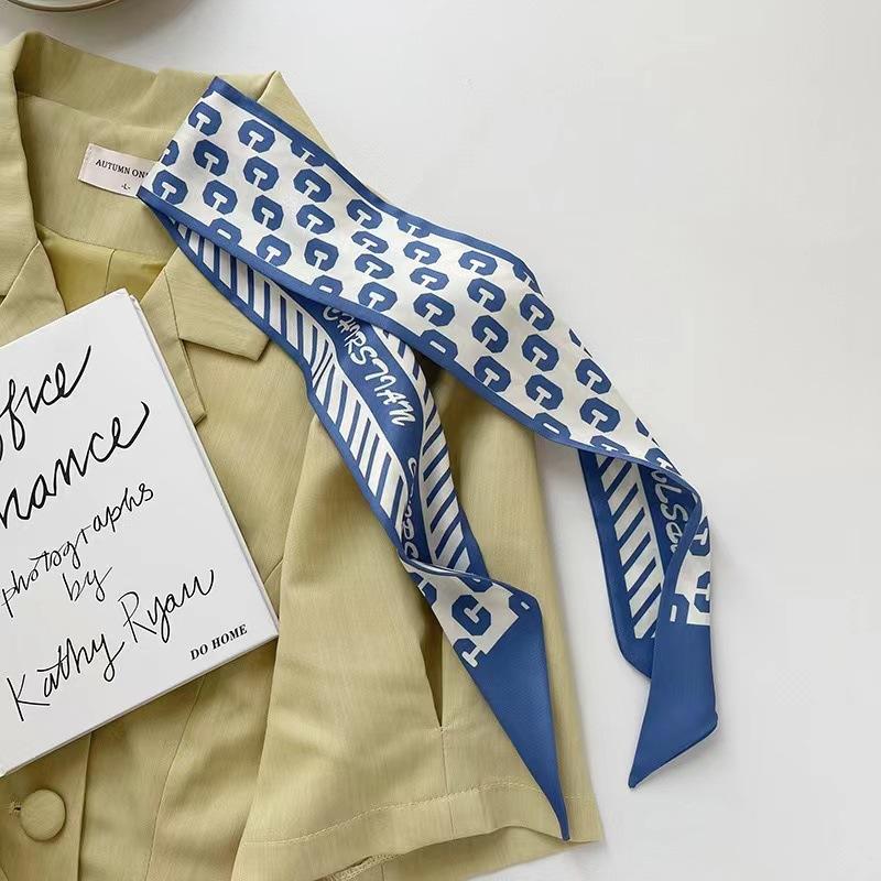 Шелковый шарф Qiandongge, повязка на голову в стиле ретро, завязанный хвост, бант, лента, повязка на голову, повязка на голову Mori Series