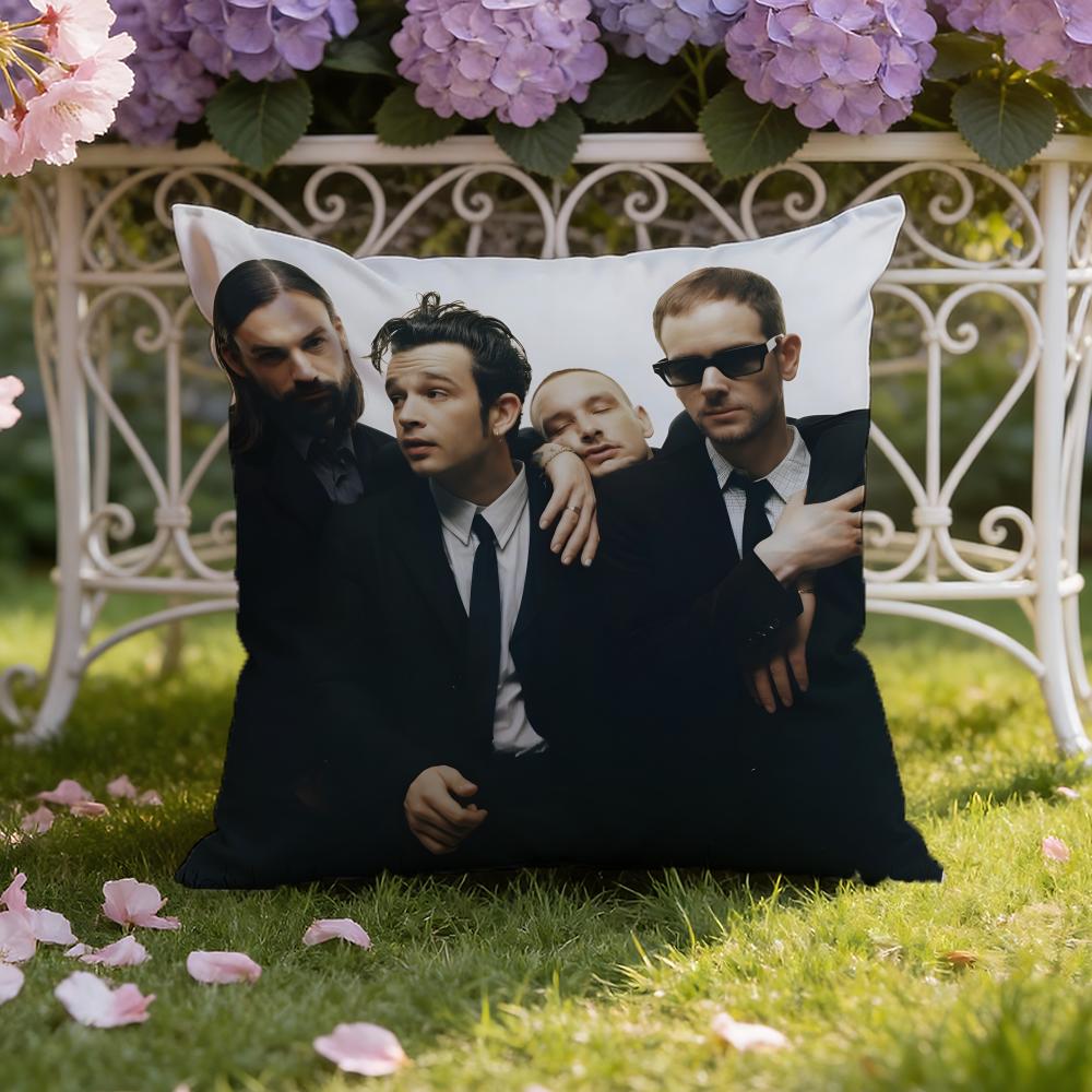 Подушка с чехлом для подушки The 1975S, двойного назначения для дома и автомобиля: Двусторонняя конструкция для максимального комфорта