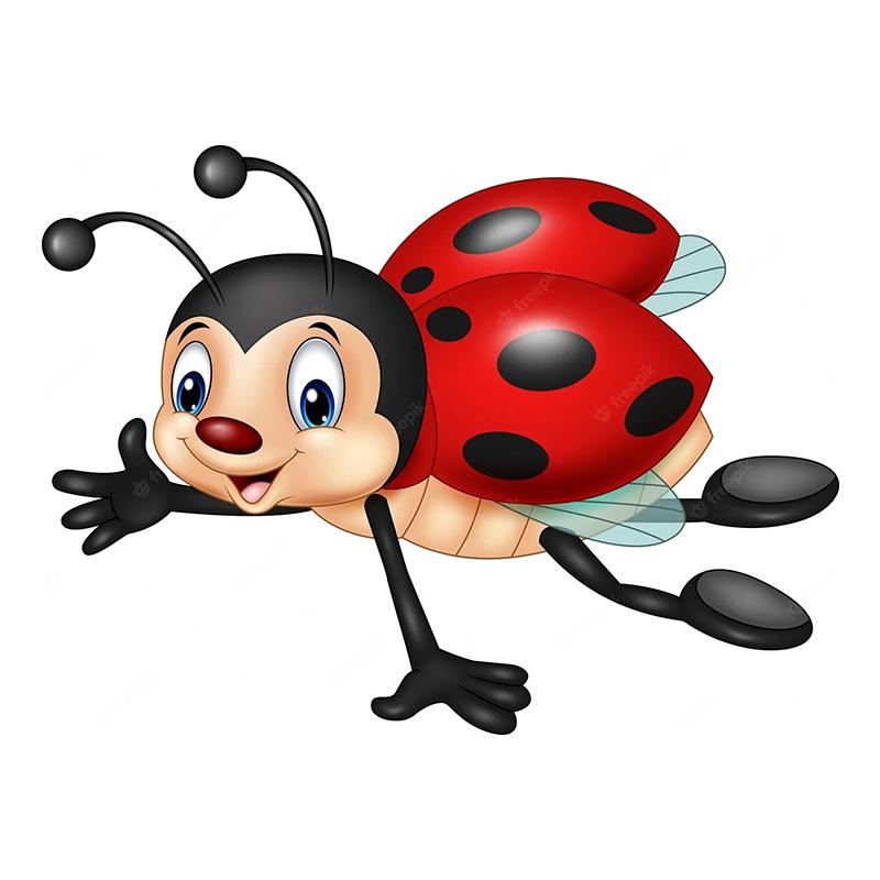 Симпатичная самоклеющаяся наклейка «Божья коровка» с мультяшными насекомыми, автомобильная наклейка, водонепроницаемые автодекоры