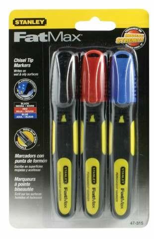 Stanley Marker Fatmax Xl Szer.końc. Mix 3Szt.