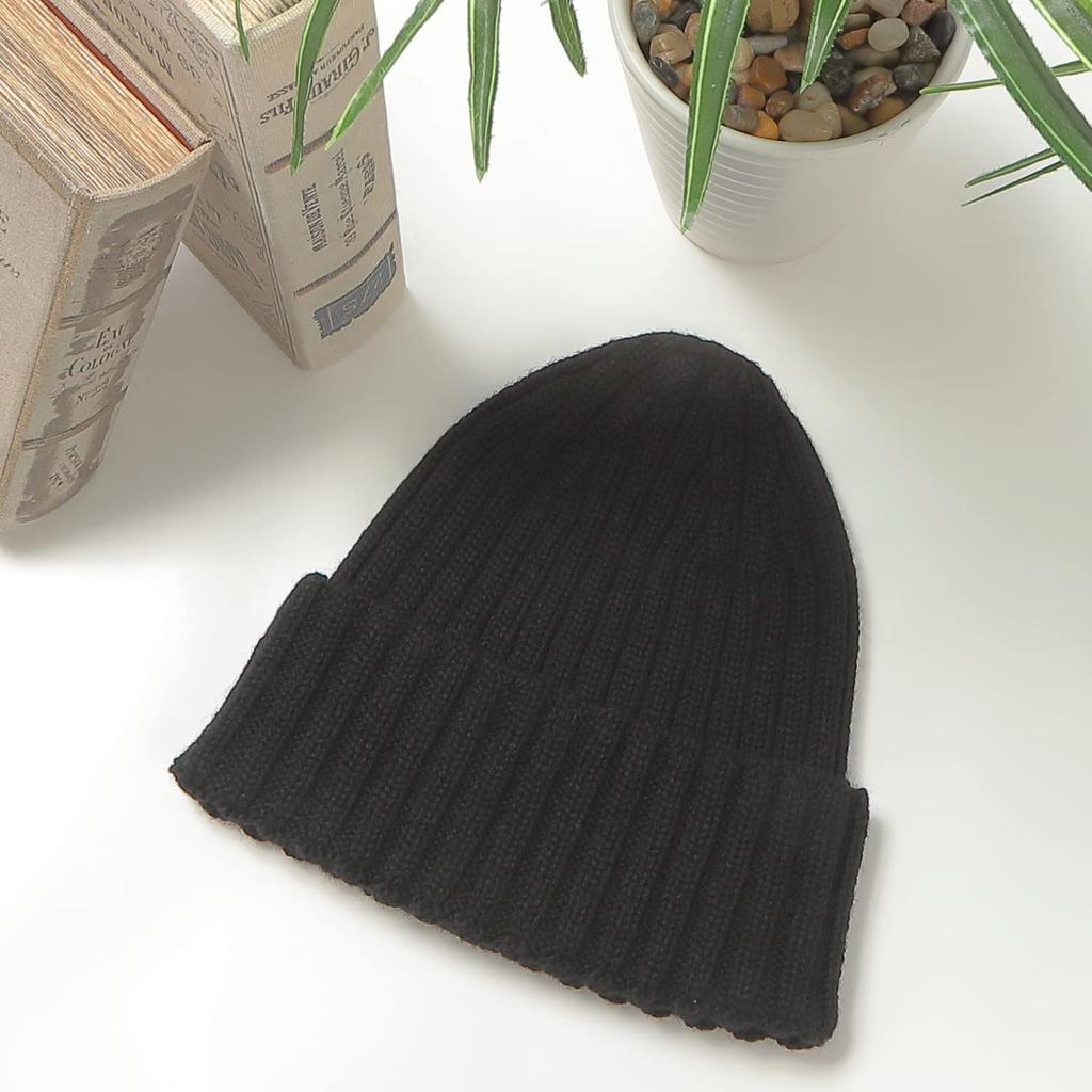 [Branze] Men's Knitted Hat, 100% Wool, Made In Japan, Whole Garment, Cold Weather Beanie (Free Size, Gray)