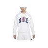 Nike Club Fleece Letter Hoodie Casual Long Sleeve Sweatshirt Men Hoodies White FV4448-100