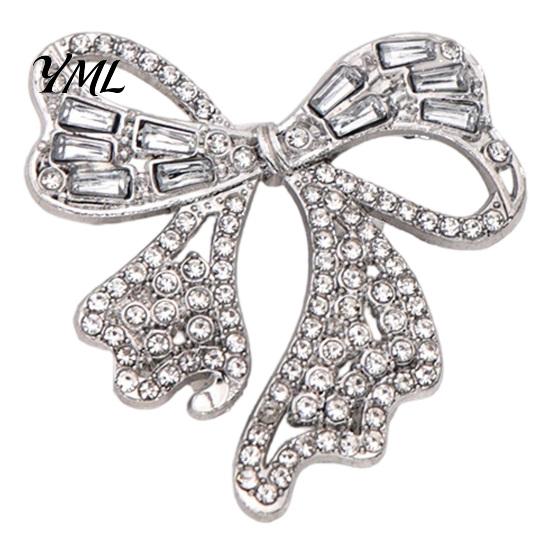 Golden Bowknot Brooch Sparkling Rhinestone Bow Brooch, Mini Shaped Lapel Alloy Pin Pin, Clothing Jewelry Accessory for Women Girls Bag Decoration