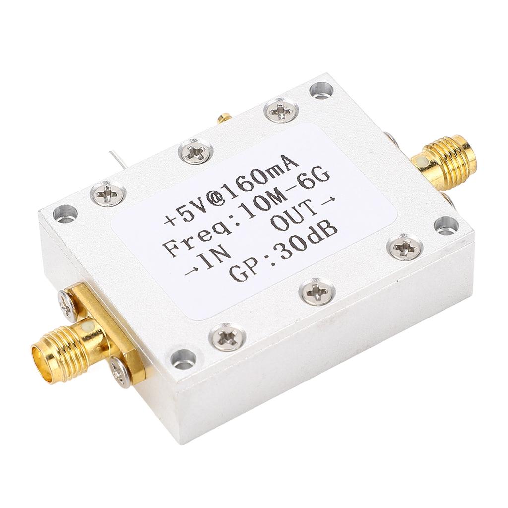Модуль усилителя высокой плоскостности 5 В 160 мА 10 МГц–6 ГГц Широкополосный 30 дБ LNA Малошумящий усилитель с SM