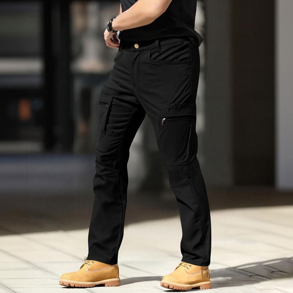 Мужские брюки карго, для работы на открытом воздухе, рыбалки, кемпинга, износостойкие рабочие брюки на молнии и с множеством карманов
