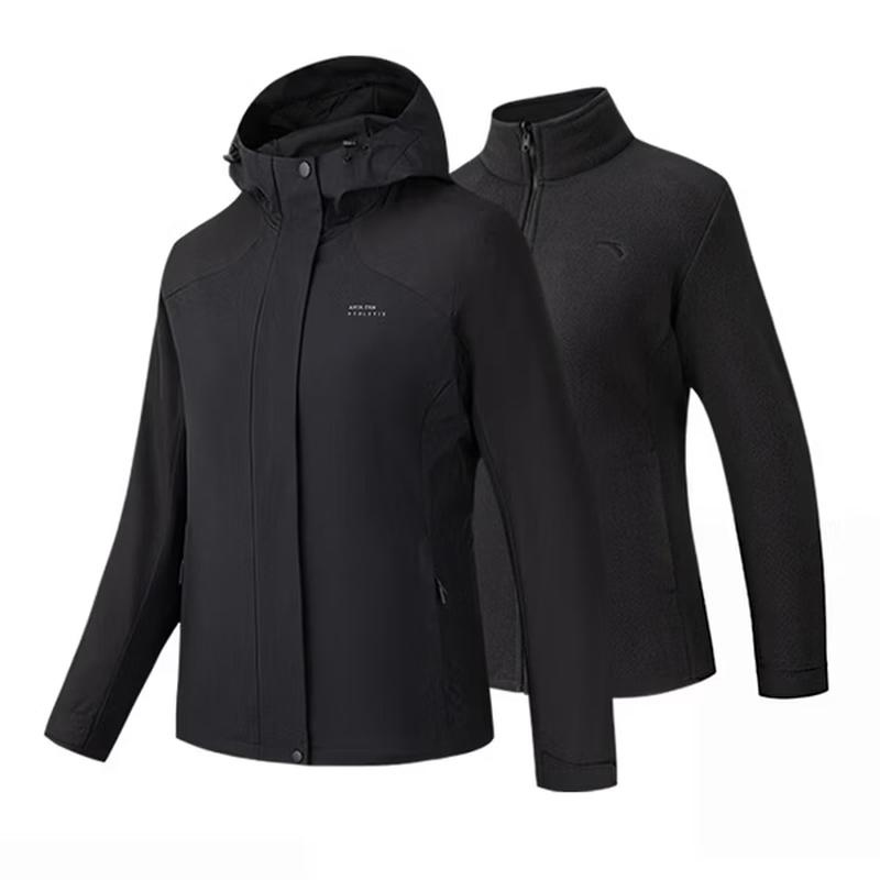 ANTA Women's 3-in-1 Waterproof Hooded Jacket