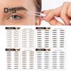 2 листа водонепроницаемых наклеек для татуировок бровей, натуральные поддельные брови, аксессуары для макияжа для женщин и девочек
