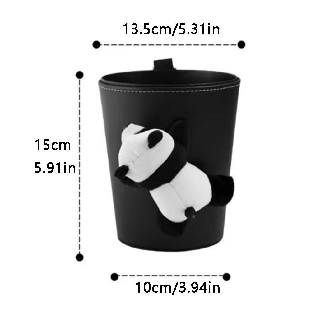 Cute Car Trash Bin Can Air Vent Organizer Garbage Storage Bucket for Back Seat Headrest