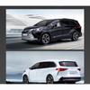 1:24 масштаба Toyota Sienna MPV, модель автомобиля из сплава, литье под давлением, металлическая игрушка, модель коммерческого автомобиля, имитация звука, свет, коллекция, детские подарки