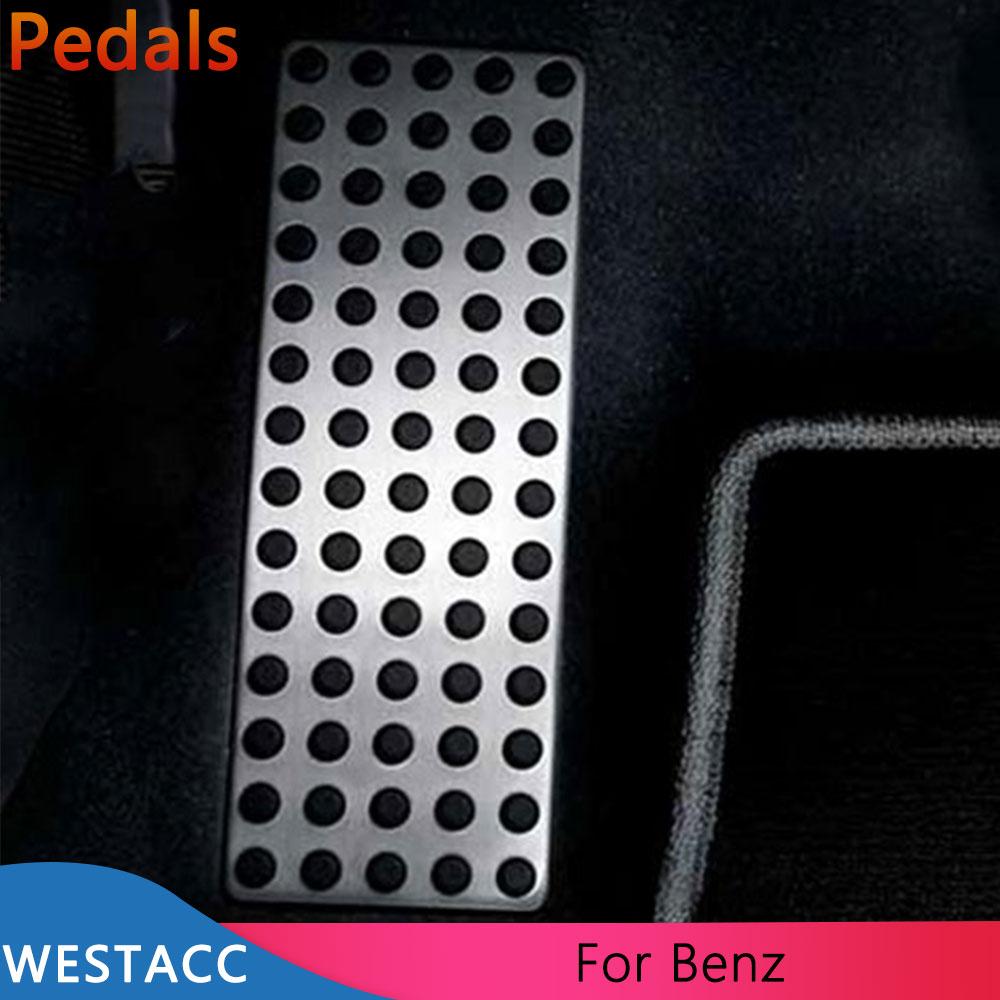 Автомобильная педаль из нержавеющей стали, подставка для ног, педаль для Mersedes Benz ABCES CLS SLK CLA GLA GLC GLK ML G GL LHD
