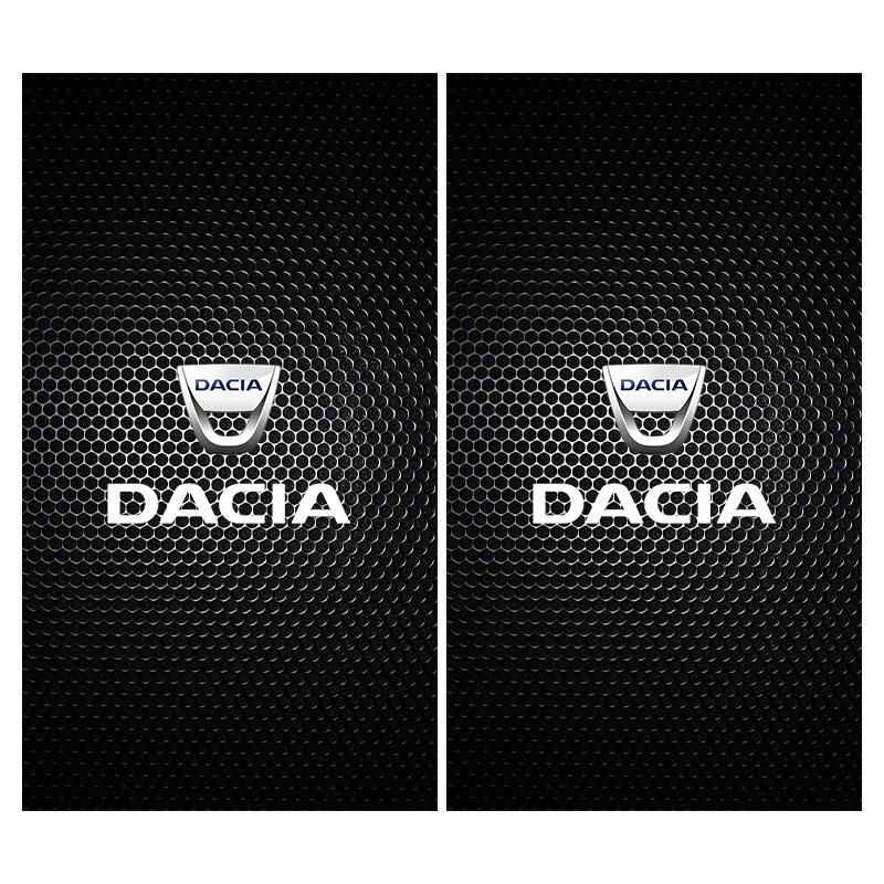 2Pcs Car Logo Center Pillar Protective Film Anti-scratch Sticker Decal For Renault Dacia Markers Koleos Clio Laguna 2 Megane 2 3 Duster Logan