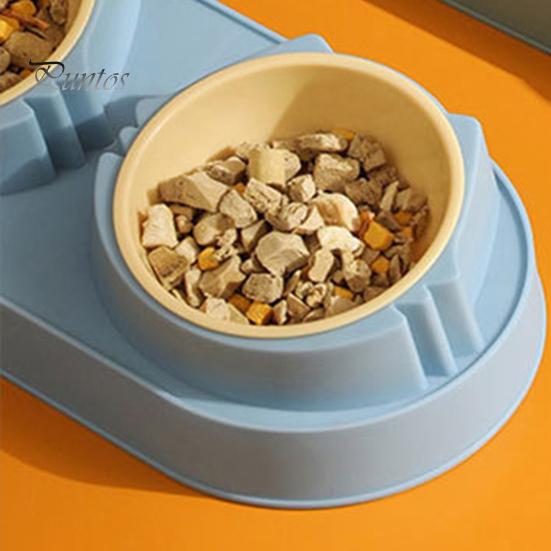 Миска для домашних животных, приподнятая, для собак, одинарная/двойная, непроливающаяся, противоскользящая, для кошек, кормушка для домашних животных, миска для корма и воды для собак, кошек, котят