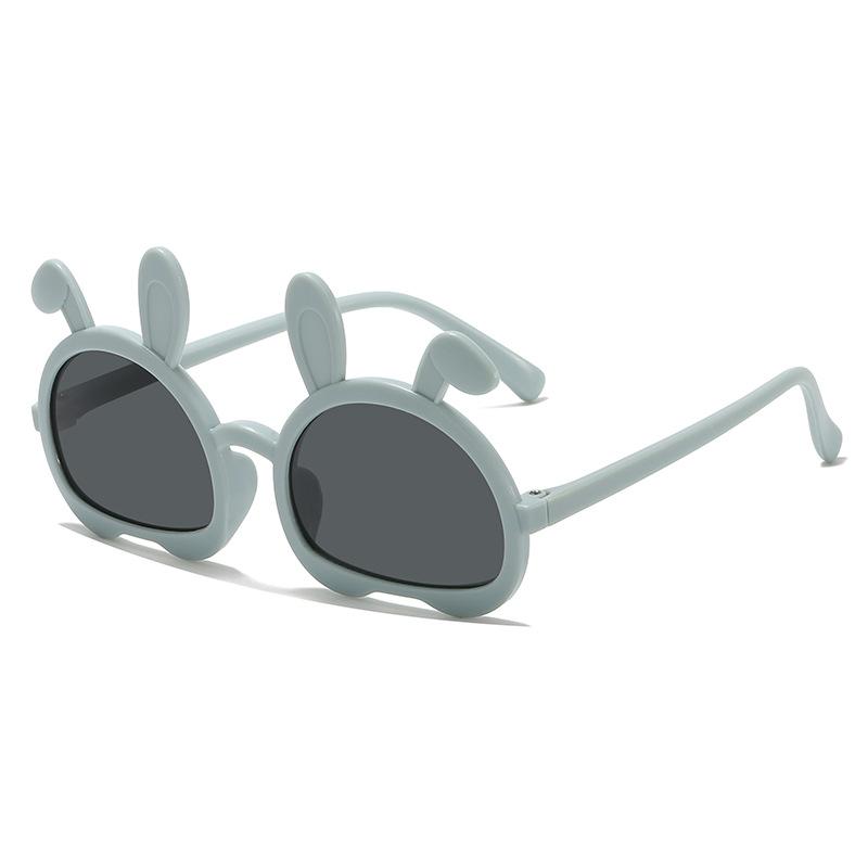 Новые модные детские солнцезащитные очки с кроликом, милые детские мужские и женские мультяшные солнцезащитные очки для уличной стрельбы, танцевальные очки