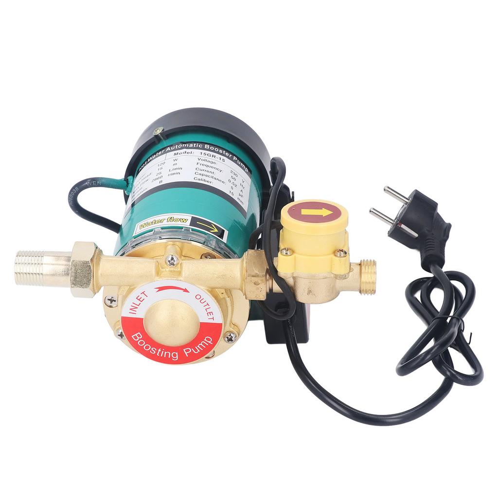 Automatic Booster Pump 120W 25L/min 15m Discharge Water Pressure Booster Pump EU Plug 230VAC