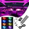 36 LED Car Interior Ambient Foot Strip Light Kit Backlight Lamp Atmosphere Neon Auto Accessories Vehicle USB Decorative 5V N6W7