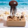 Wooden Mechanical Jellyfish Decorative Sculpture Handcrafted Stress Relief Gift Home Office Desk