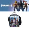 Изолированная сумка-ланчбокс Fortnite для студентов, для пикников на природе, с регулируемым ремнем, гладкими молниями