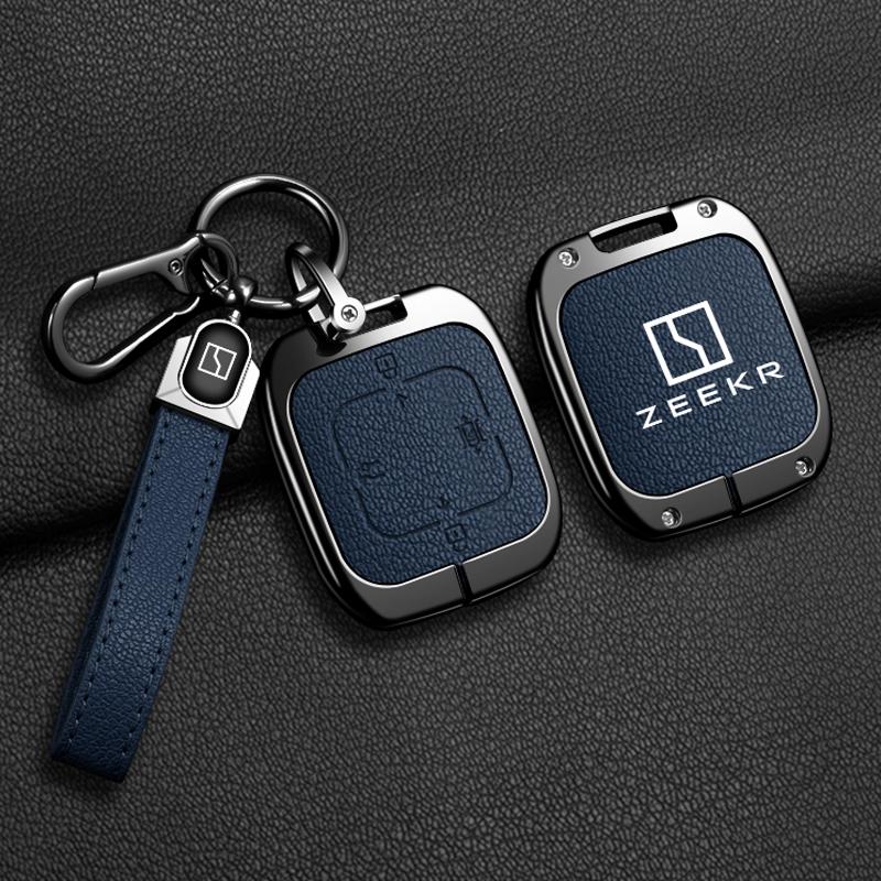 Чехол-брелок из цинкового сплава для автомобильного ключа Zeekr 001 Zeekr X Держатель корпуса брелка Брелок Аксессуары