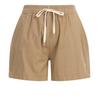 Shop   Women Waistband Pocket Vacation Shorts Black Pic Wpt 20651