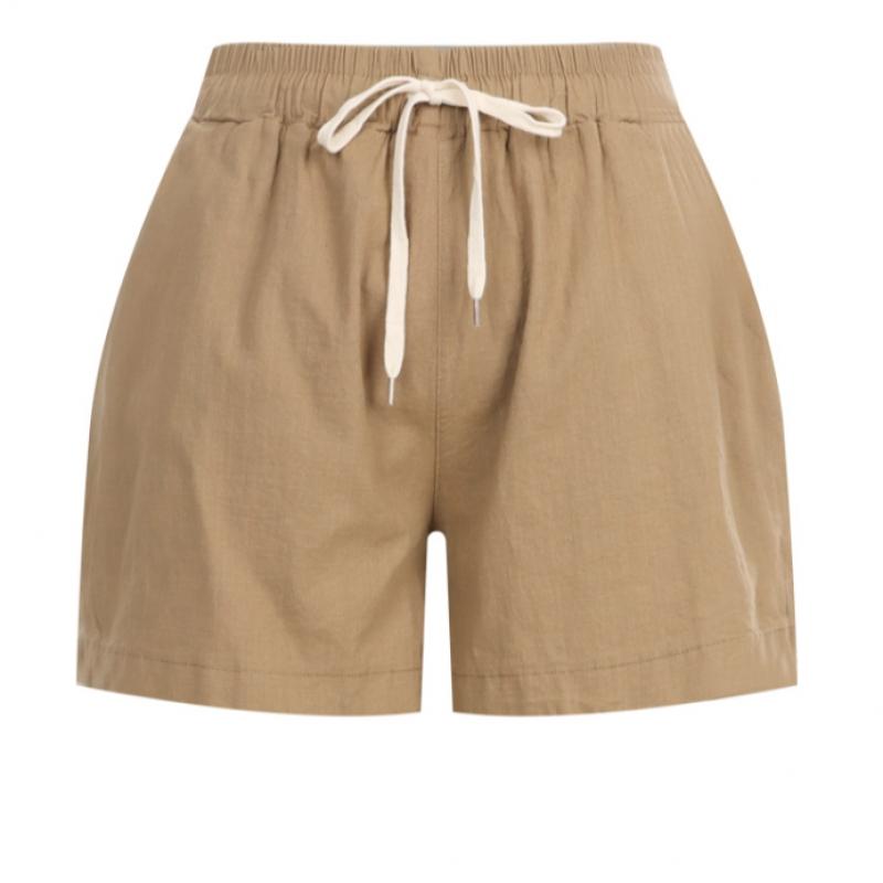 Shop Women Waistband Pocket Vacation Shorts Black Pic Wpt 20651