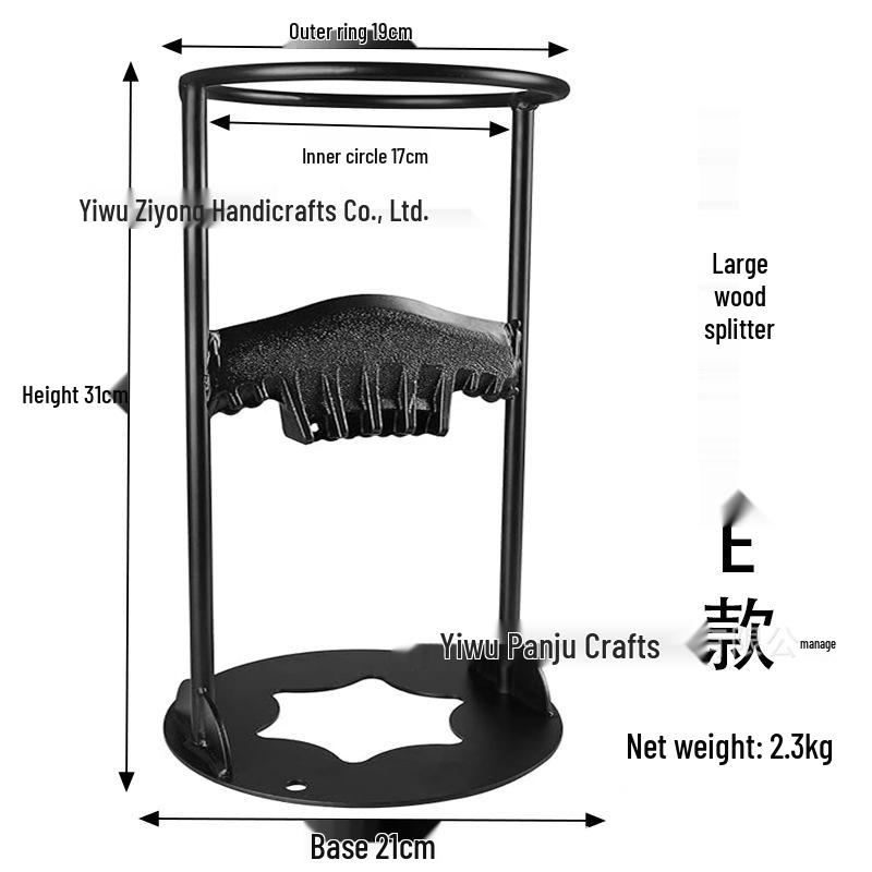 Portable Firewood Splitter: Efficient Manual Wood Separator for Outdoor and Household Use