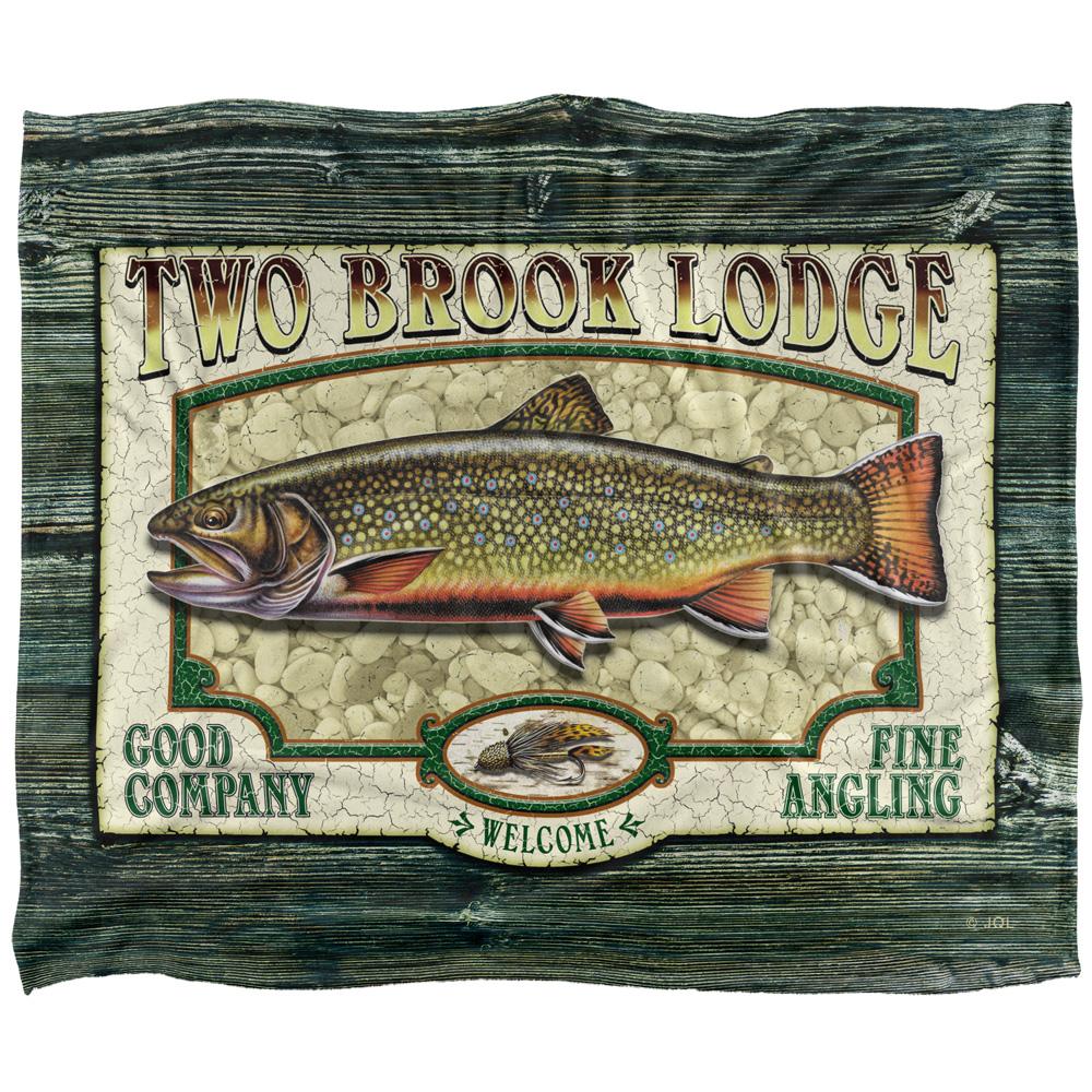 JQ Licensing Two Brook Lodge Silky Sign Supersoft Blanket