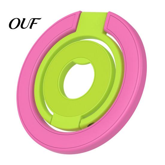Multi Angle Phone Stand Magnetic Ring Holder for MagSafe, Foldable Metal Dual-Sided Finger Grip with N52 Desktop Office Magnets, Cell IPhone
