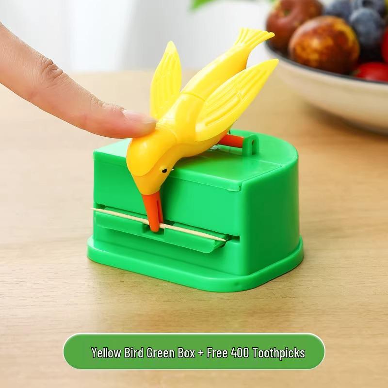 Подставка для зубочисток Little Bird Pop-Up - Креативная, с ручным нажатием и многоразовая