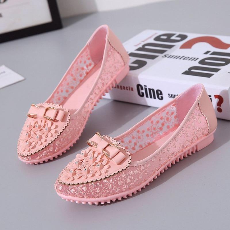 Fashion Womens Shoes 2025 Summer New Korean Version Fashion Doudou Shoe Soft Soled Comfortable And Breathable Flat Shoes Zapatos Planos