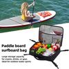 Paddle Board Cooler Bag Waterproof Insulated Sup Deck Bag with Mesh Zipper Pocket And 4 Clip Straps for Paddle Board SUP Kayak Accessories