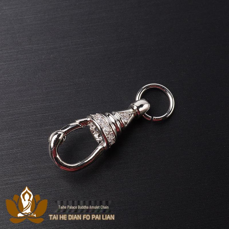 Ожерелье-амулет тайского Будды с позолотой 18 карат и вращающимся крючком в виде орла