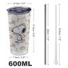 Miffy Snoopy Snufkin Little My Tumbler Кружка для кофе, чашка для магазина у дома, термоизоляционная бутылка для воды, для питья, нержавеющая сталь с крышкой