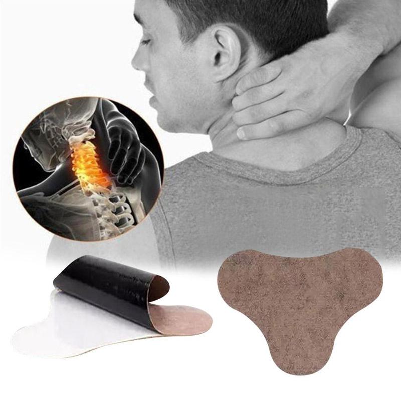10pcs/box Chinese Neck Moxa Moxibustion Plaster Leg Pain Relief Wormwood Sticker Self Heating Warming Meridians Patches Plaster