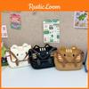 Cat Cute Cartoon Plush Handbag Girl Breathable Straps College Weekend Trips