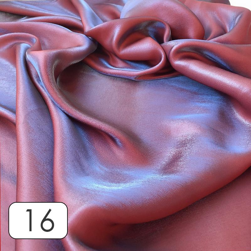 Цветная глазурь шелковый атлас градиентная ткань блестящая яркая шелковистая нежная атласная ткань для самостоятельного пошива свадебного платья рубашки материал