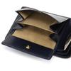 TAKEO KIKUCHI Idea Accessories Кожаный кошелек из коровьей кожи для мужчин [TAKEO KIKUCHI] Складывающийся вдвое №756604 (черный)