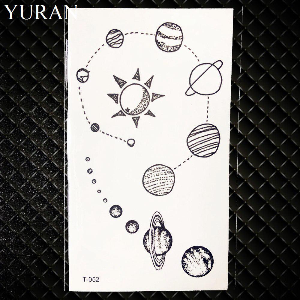 1PC Sexy Feather Words Black Letter Temporary Tattoo Body Art Drawings Sticker Hand Tatoo Childrens