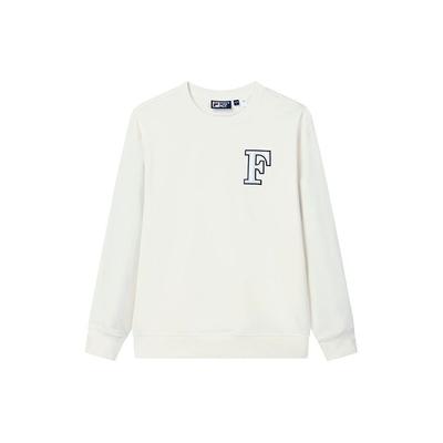 Fila Повседневный свитшот с круглым вырезом и принтованным логотипом, мужской, белый F11M219208F-IV