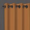 Eyelet Curtain 135X250 Cm BLACKOUT Ochre, by Soleil D'ocre