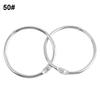 10pcs/lot Plated Album Metal Scrapbook Clips Loose Leaf Binder Keychain Circle Hinged Rings