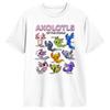 Мужские футболки Аксолотль Каваи Аксолотли Мира Животные Аксолотли Хлопковые Футболки С Коротким Рукавом Футболка Круглый Воротник Одежда