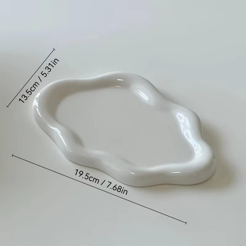 Mini Jewelry Tray Cloud Shape Jewelry Display Plate Ins Storage Plate Watches/Keys Storage