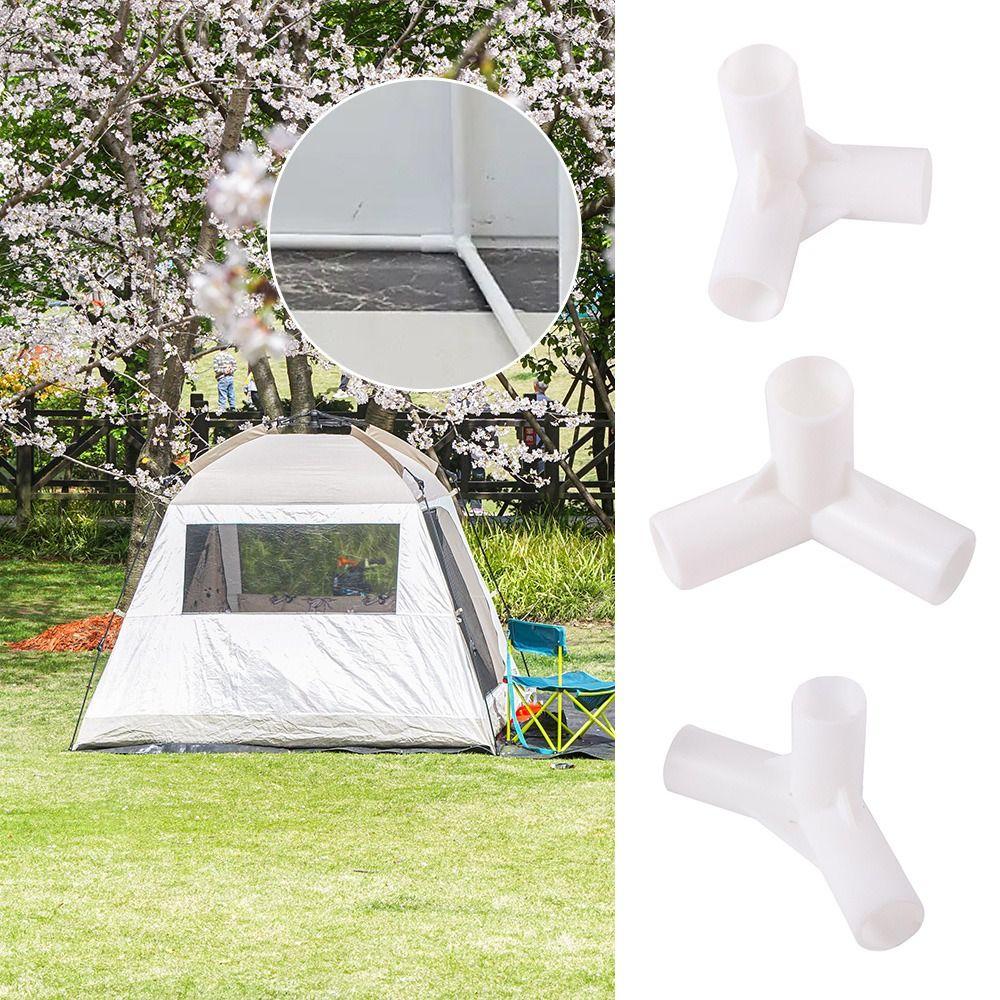 2Pcs Inner Diameter 16mm Tent Rod Adapter Replacement Three-Way Connector Water Pipe Connectors